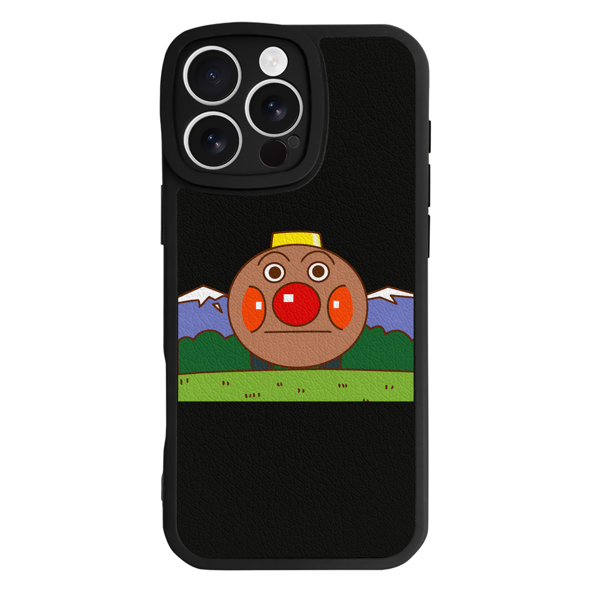 （画像用） アンパンマン Anpanman 【iPhone 16シリーズ対応】シリコンスマホケース（レザー調） 材質：シリコン